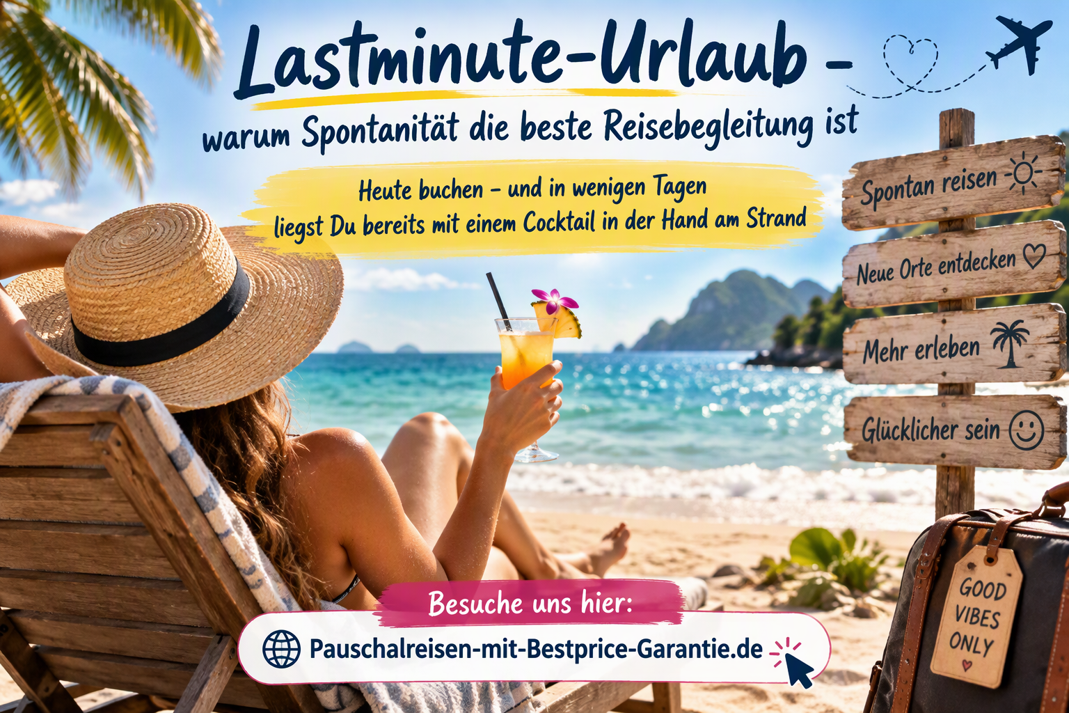 Jetzt Lastminute-Urlaub buchen