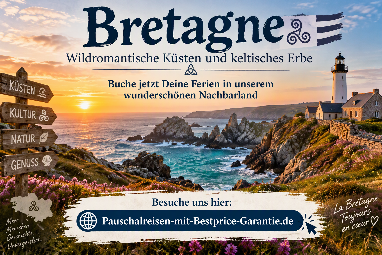 retagne – Wildromantische Küsten und keltisches Erbe