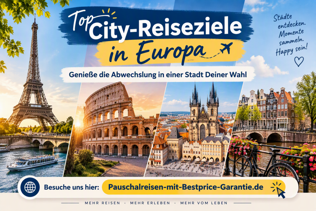 Top City-Reiseziele in Europa