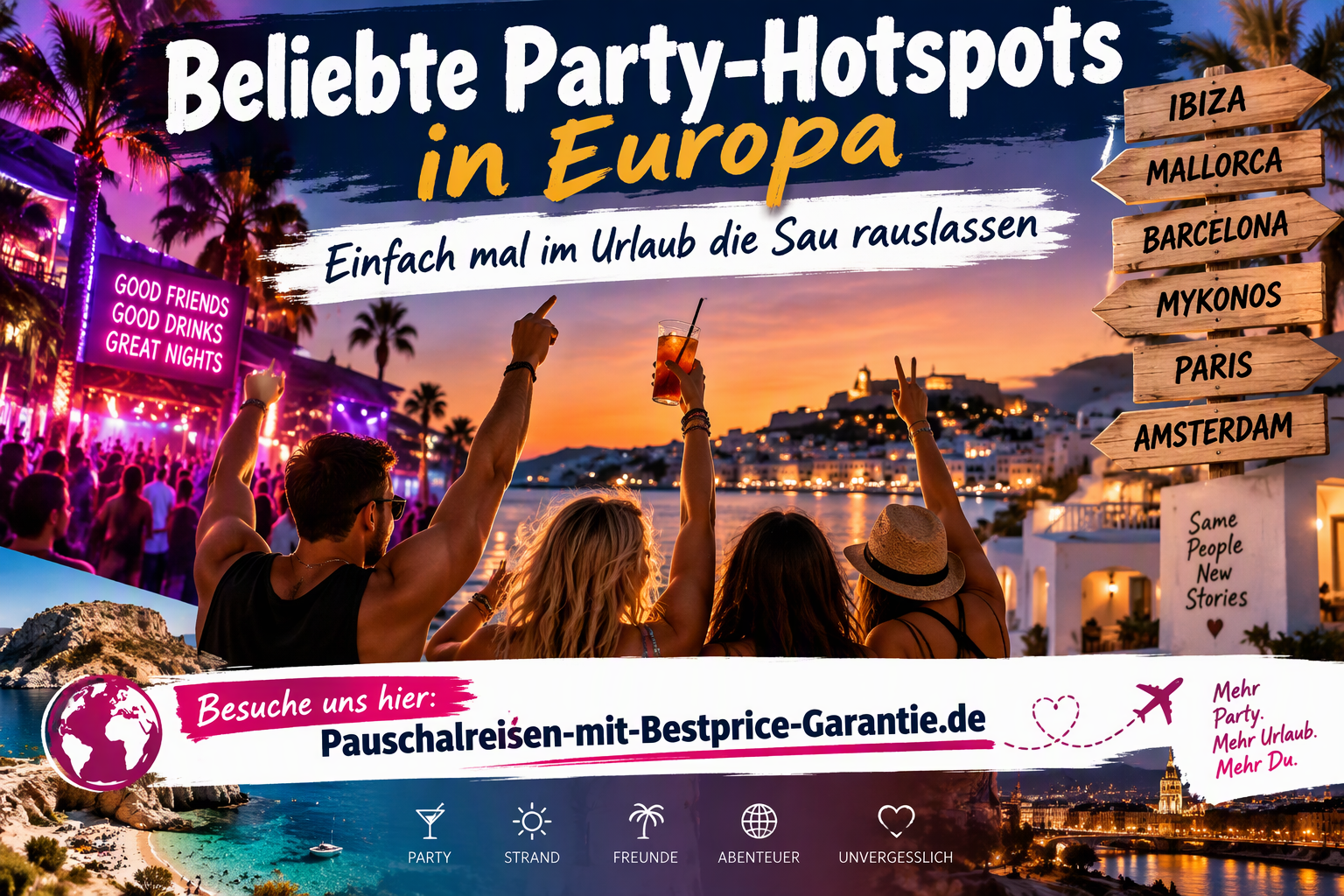Die besten Orte in Europa zum Feiern