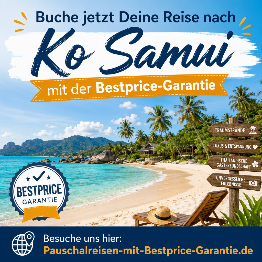 Buche Deine Reise nach Ko Samui mit der Bestprice-Garantie