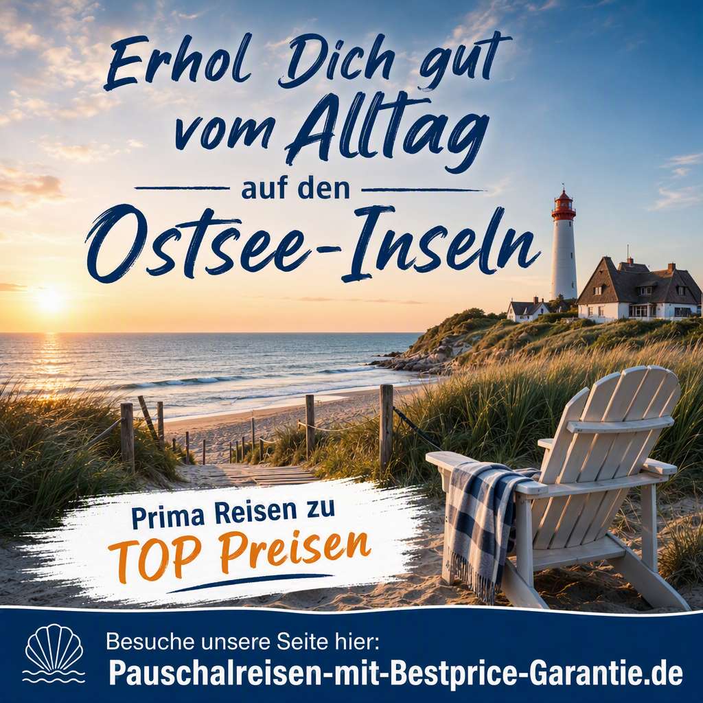 Erhol Dich gut vom Alltag auf den Ostsee-Inseln