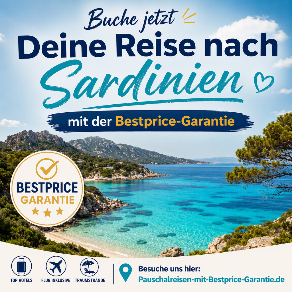 Nach Sardinien reisen mit der Bestprice-Garantie