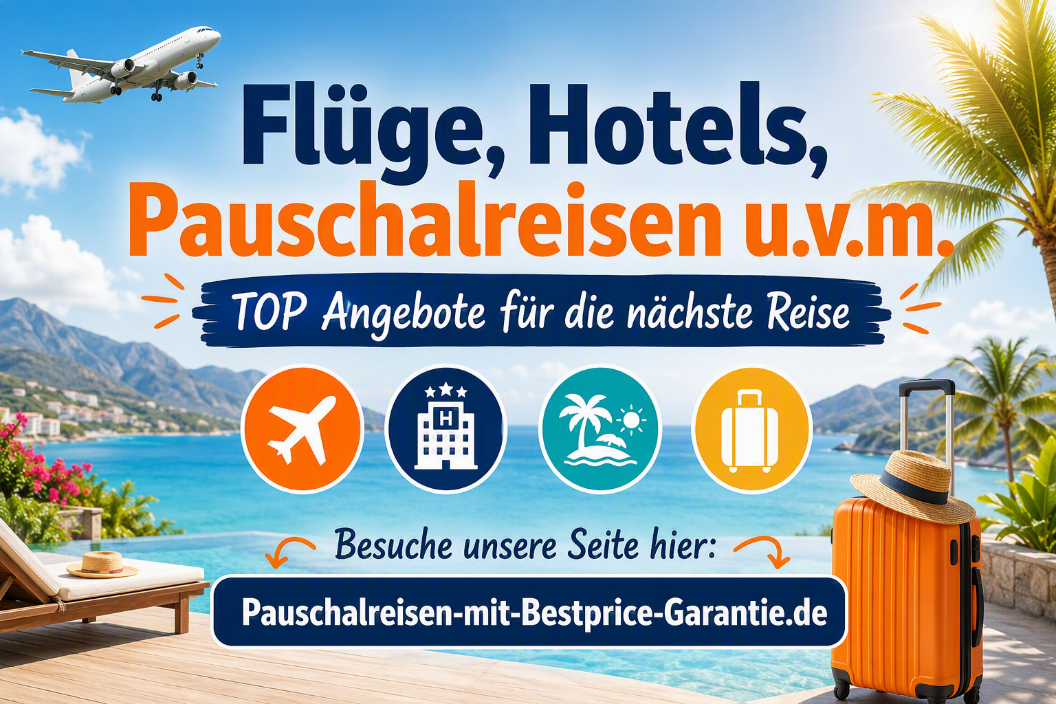 Flüge, Hotels und Pauschalreisen (mit der Bestprice-Garantie)