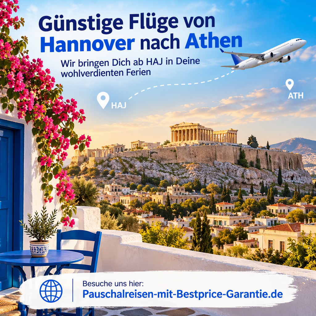 Flüge von Hannover nach Athen buchen