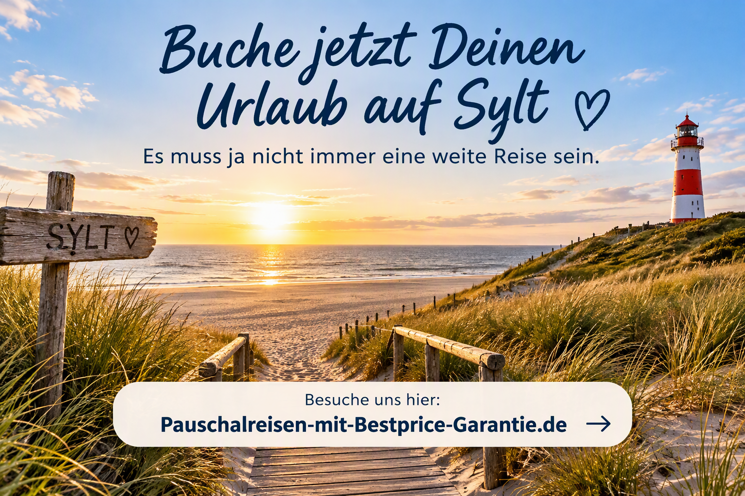 Buche jetzt Deinen Urlaub auf Sylt