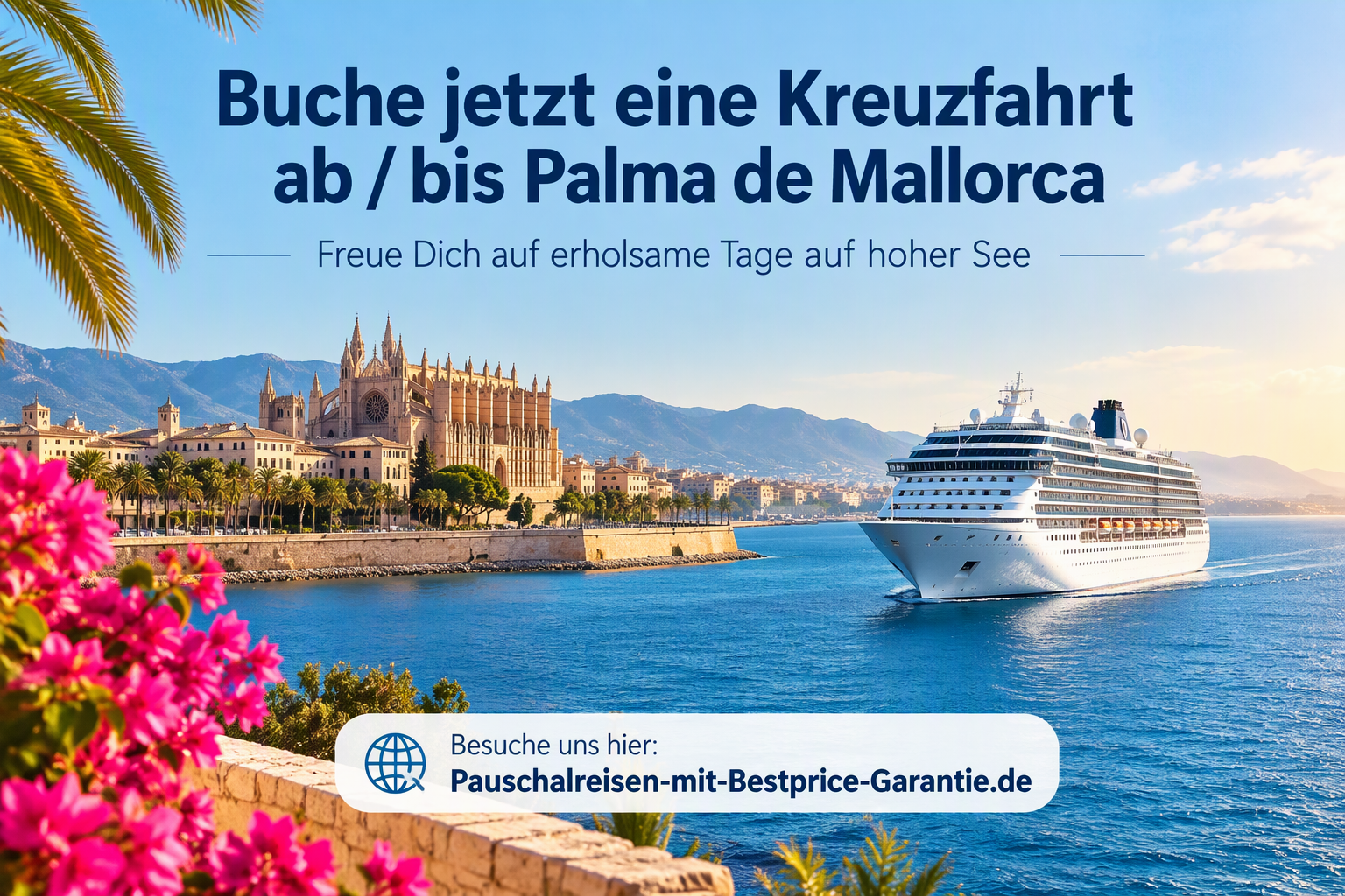 Buche jetzt eine Kreuzfahrt ab / bis Palma de Mallorca