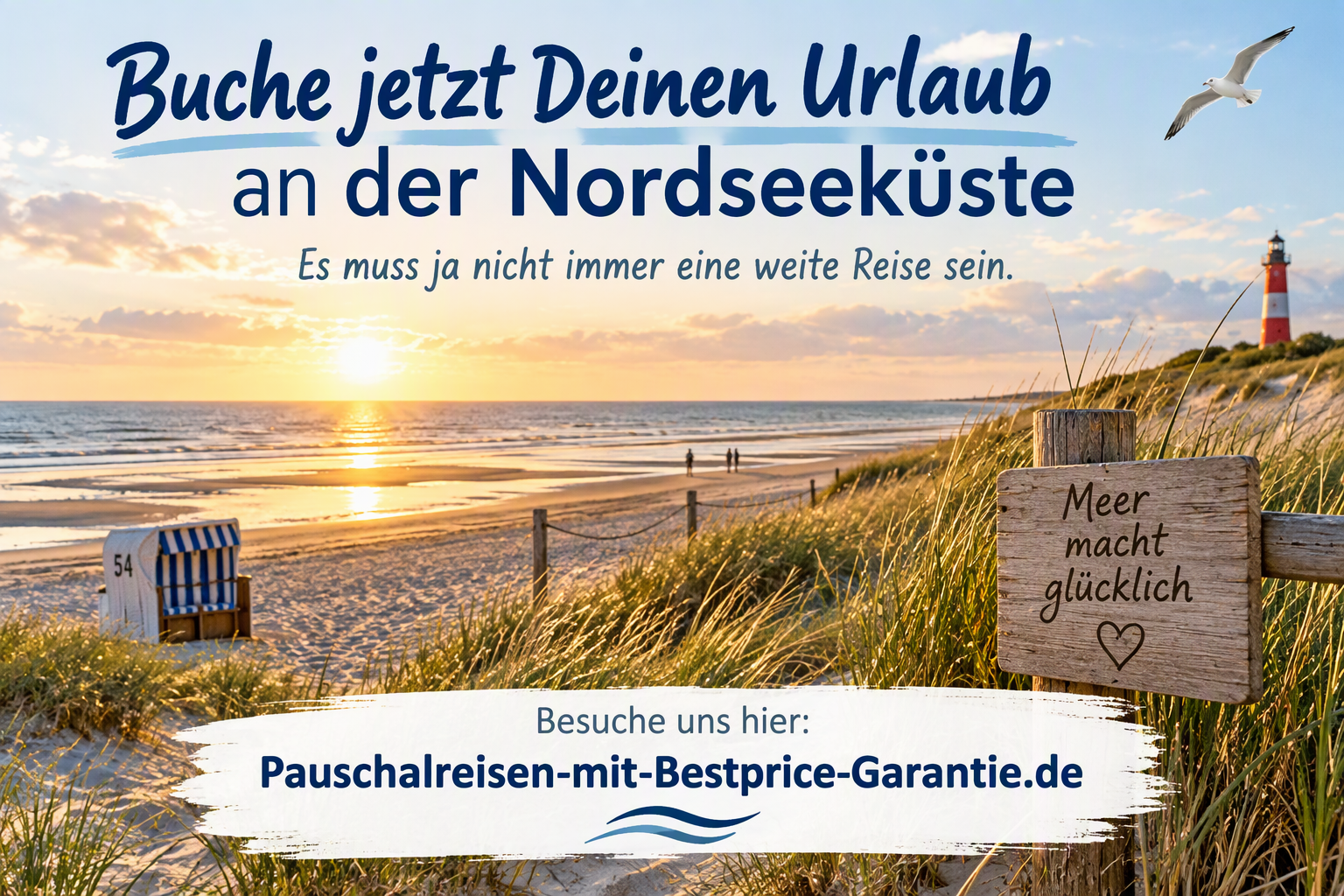 Buche Deinen Urlaub an der Nordseeküste