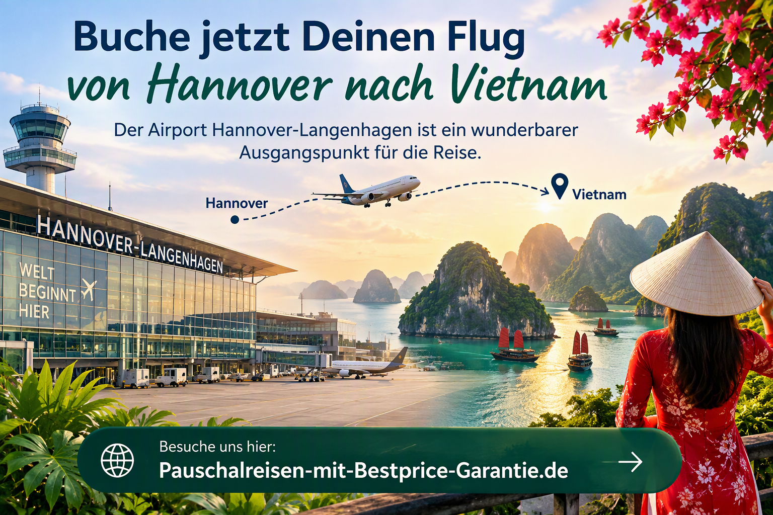 Dein Flug von Hannover nach Vietnam