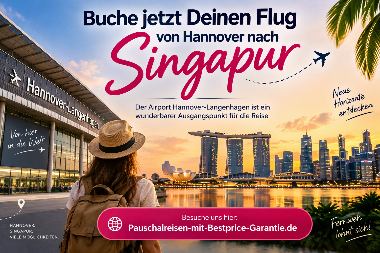 Buche Deinen Flug von Hannover nach Singapur