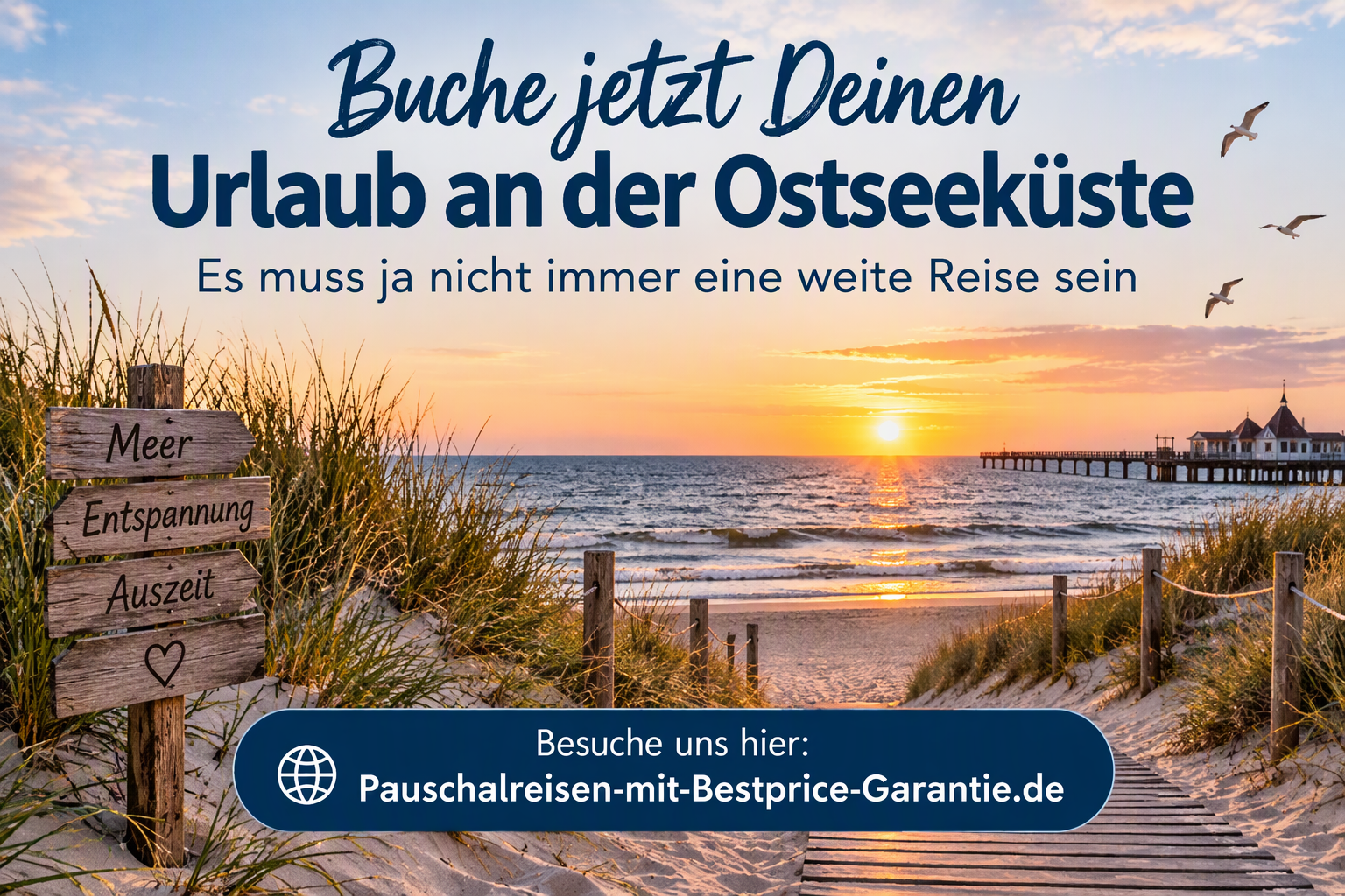 Buche jetzt Deinen Urlaub an der Ostseeküste