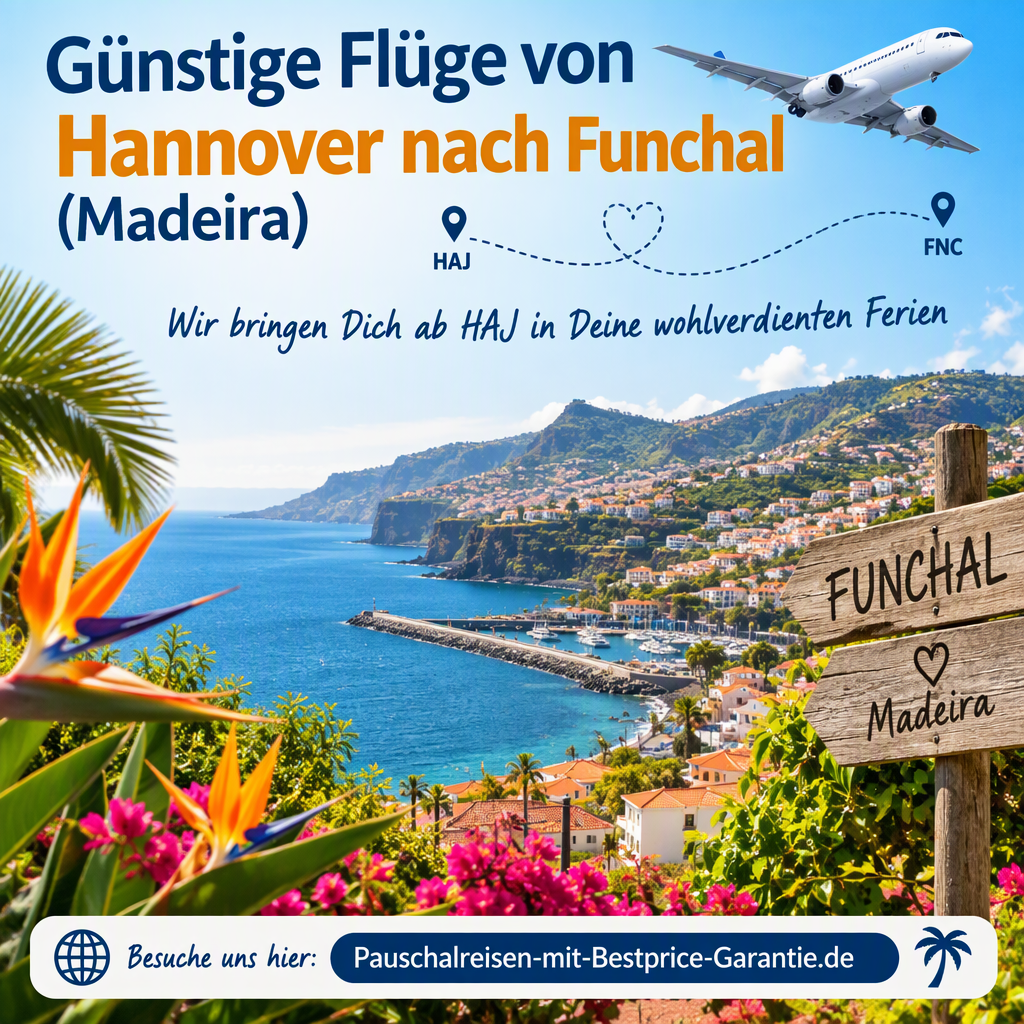 Günstige Flüge von Hannover nach Funchal