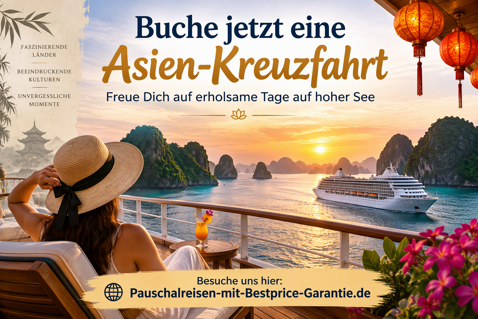 Buche jetzt eine Kreuzfahrt in Asien