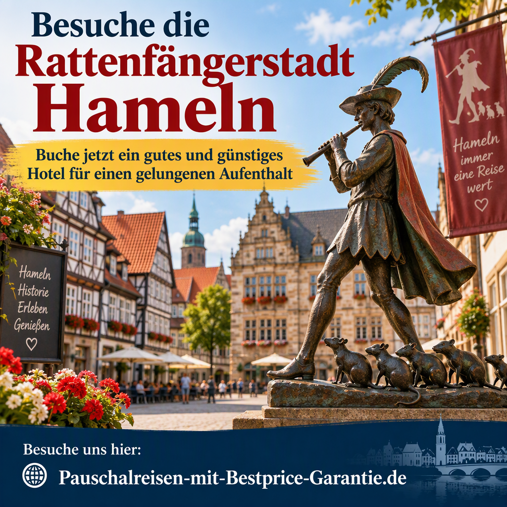 Besuche die Rattenfängerstadt Hameln