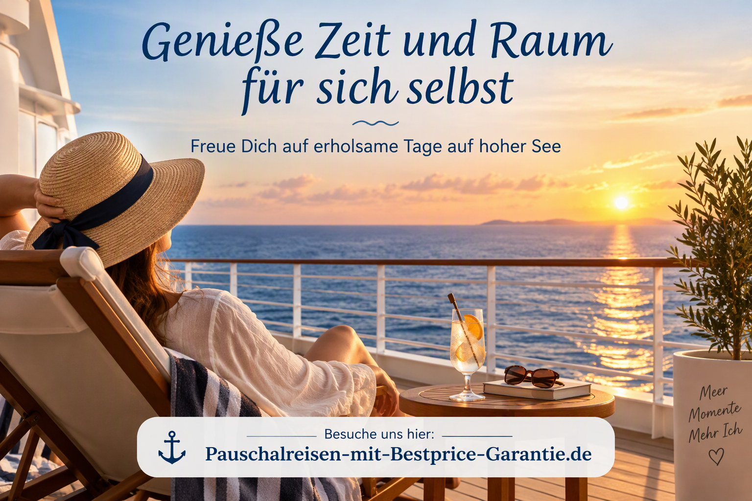 Genieße Zeit und Raum für Dich selbst