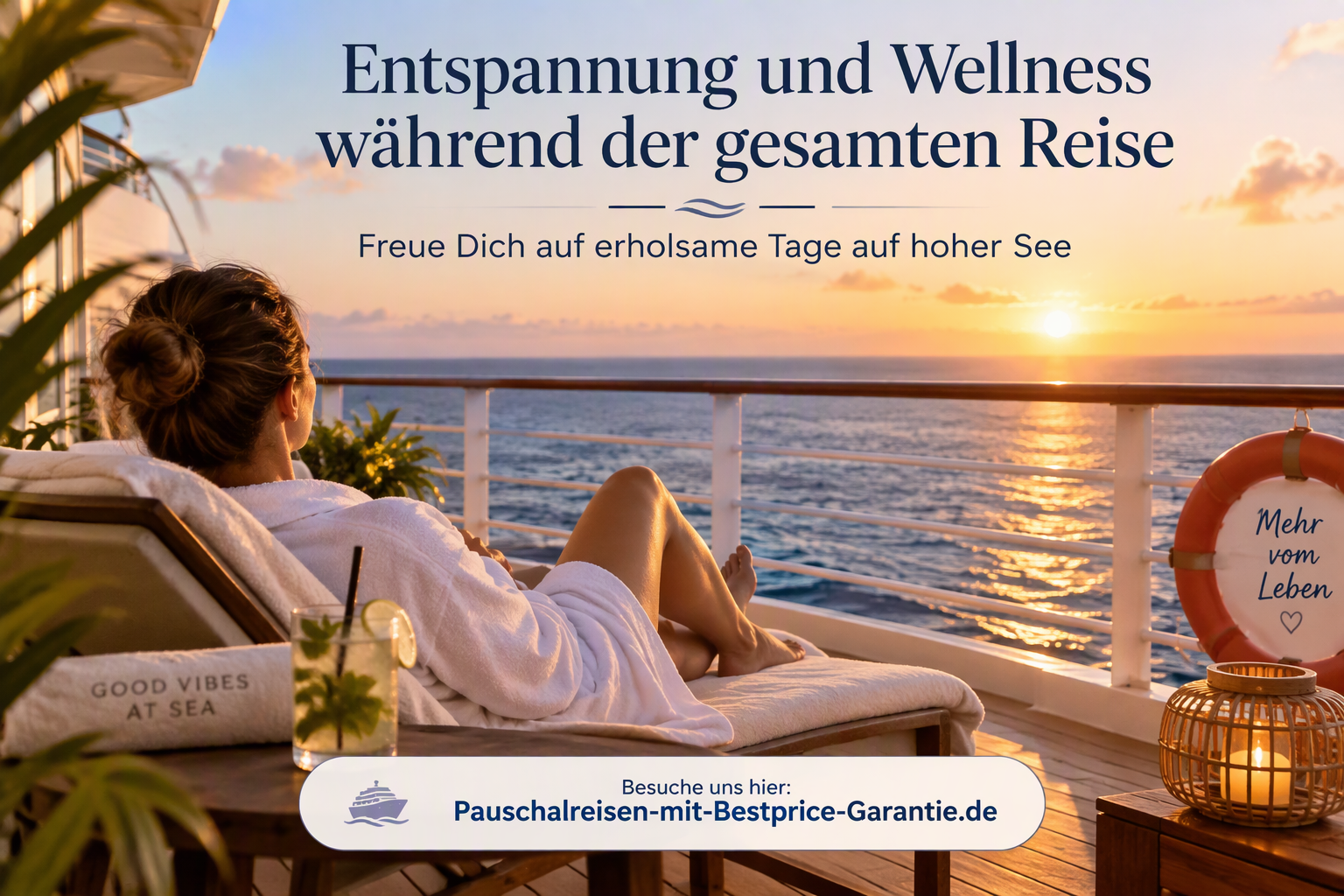 Entspannung und Wellness während der gesamten Reise