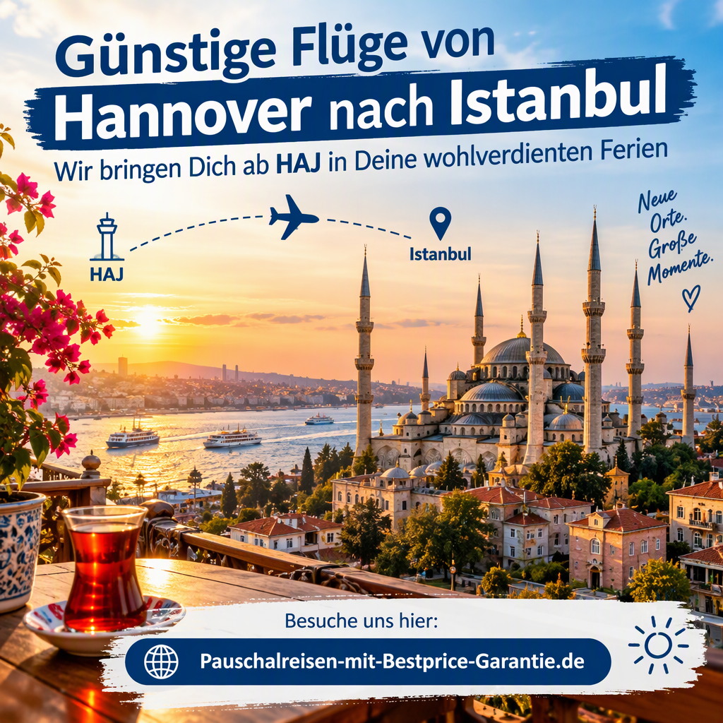 Günstige Flüge von Hannover nach Istanbul